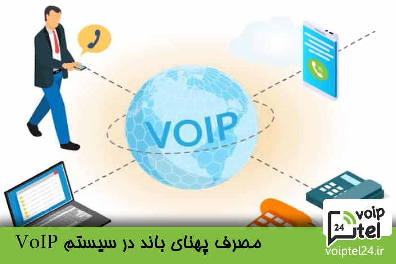 مصرف پهنای باند در سیستم VoIP